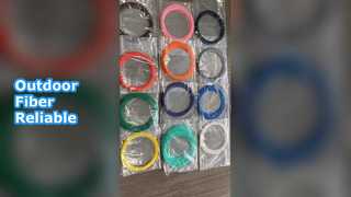 Tubo solto de fibra externa transparente 1000m